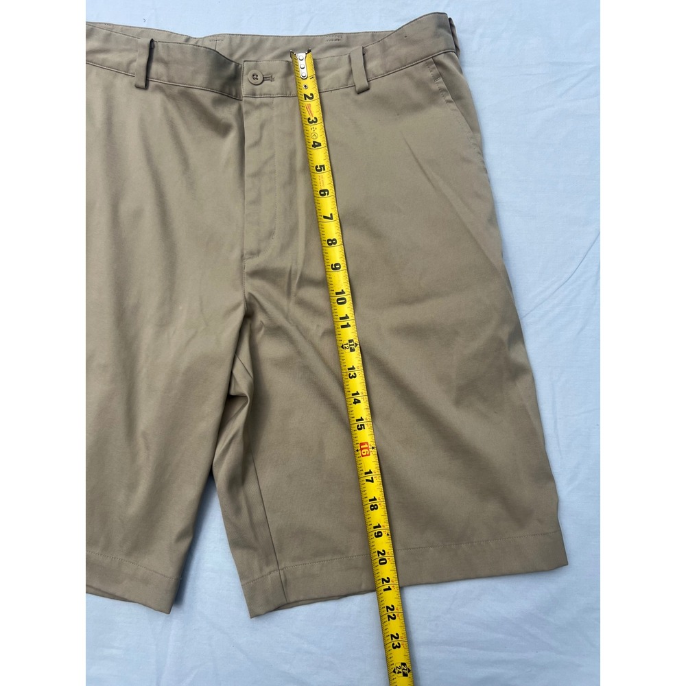 Nike Golf Dri-FIT Shorts Mens 36 Khaki Tan Flat Front Performance Golfing - Picture 3 of 5